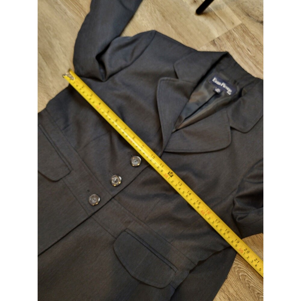 EVAN PICONE womens pantsuit size 10p navy gray blazer trousers petite career - Picture 3 of 15